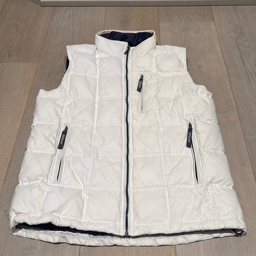 White Down Vest